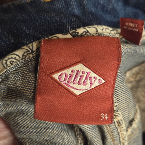 Oilily Blue Denim Pencil Skirt with Colorful Accents - Picture 13 of 15